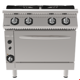 9KG23 -  Gazlı Tam Modül Fırınlı Kuzine