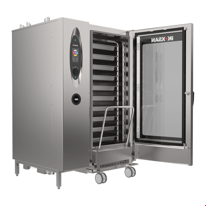 FBG 40T - İnosmart Gazlı Dokunmatik Kombi Fırın GN 1/1 40 Tepsi 