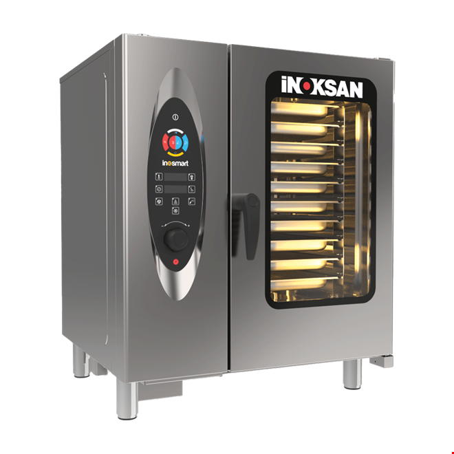 FBE 10 - İnosmart Elektrikli Kombi Fırın GN 1/1 10 Tepsi 