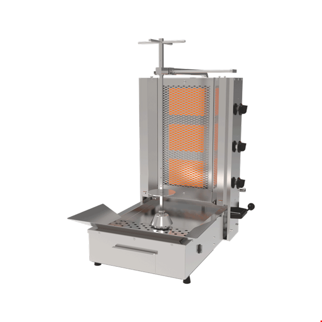 PDG 303 - Alttan Motorlu 3 Radyanlı Döner Ocağı