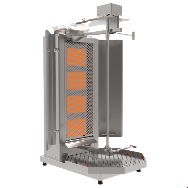 PDG 402 - GAS WITH TOP MOTOR AND ECONOMICAL DONER KEBAB MACHINE