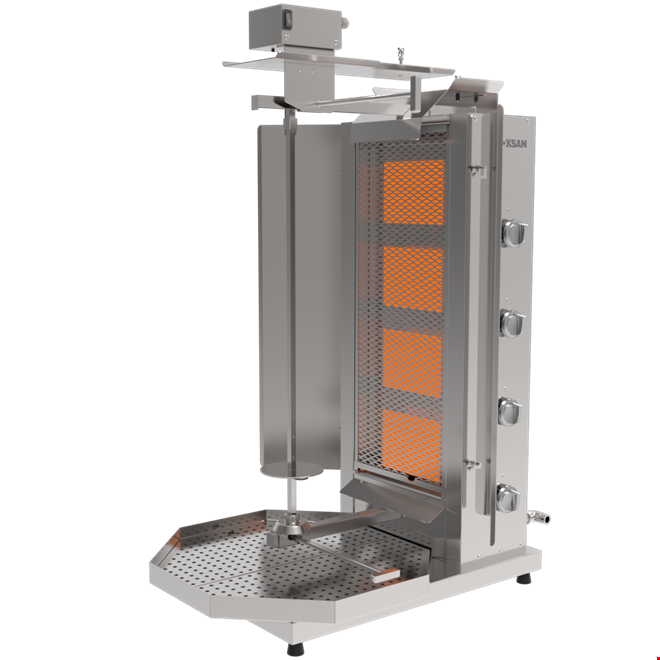 PDG 402 - GAS WITH TOP MOTOR AND ECONOMICAL DONER KEBAB MACHINE