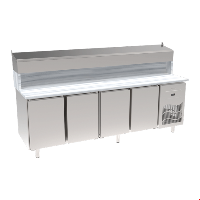 SGM240S - 4 Door Pizza Preparation Unit with Marble Top