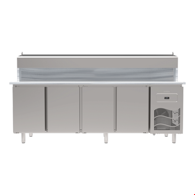 SGM240S - 4 Door Pizza Preparation Unit with Marble Top