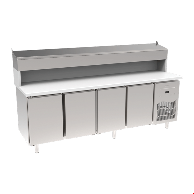 SGP240S - Polyethylene Top 4 Doors Pizza Refrigeretor