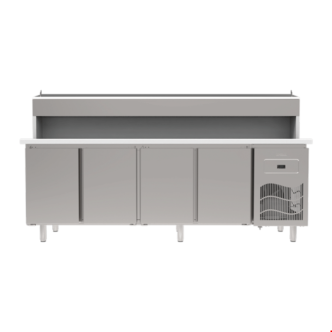 SGP240S - Polyethylene Top 4 Doors Pizza Refrigeretor