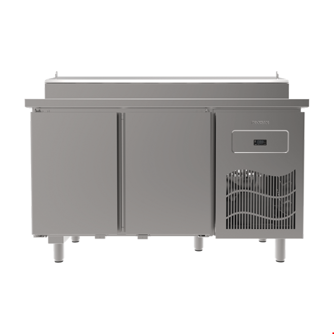 SGT140R - Stainless Steel Top Table 2 Door Pizza Refrigeretor