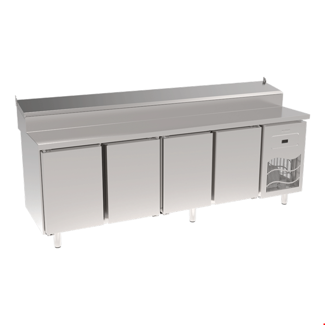 SGT240R - Stainless Steel Top Table 4 Door Pizza Refrigeretor
