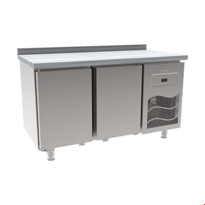 SBM140S - 2 Door Bench Type Refrigerator with Marble Top
