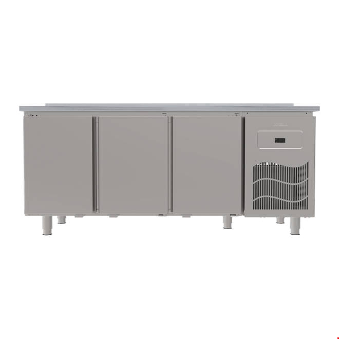 SBM196 - 3 Door Bench Type Refrigerator with Marble Top