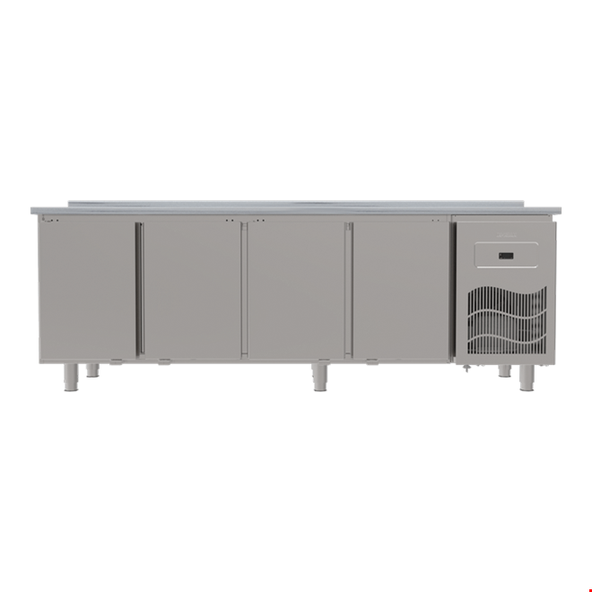 SBM246RS - Mermer Tablalı 4 Kapılı Tezgah Tipi Buzdolabı