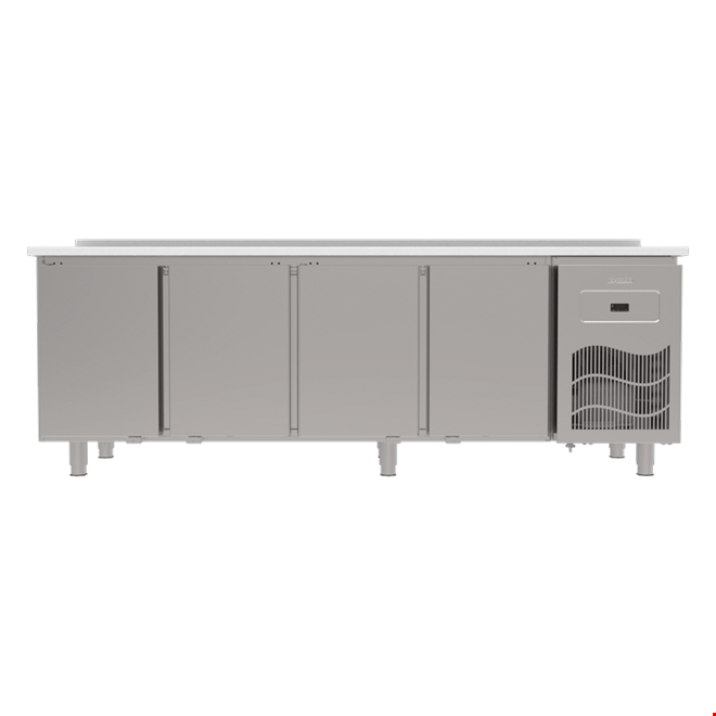 SBP246R - Polietilen Tablalı 4 Kapılı Tezgah Tipi Buzdolabı