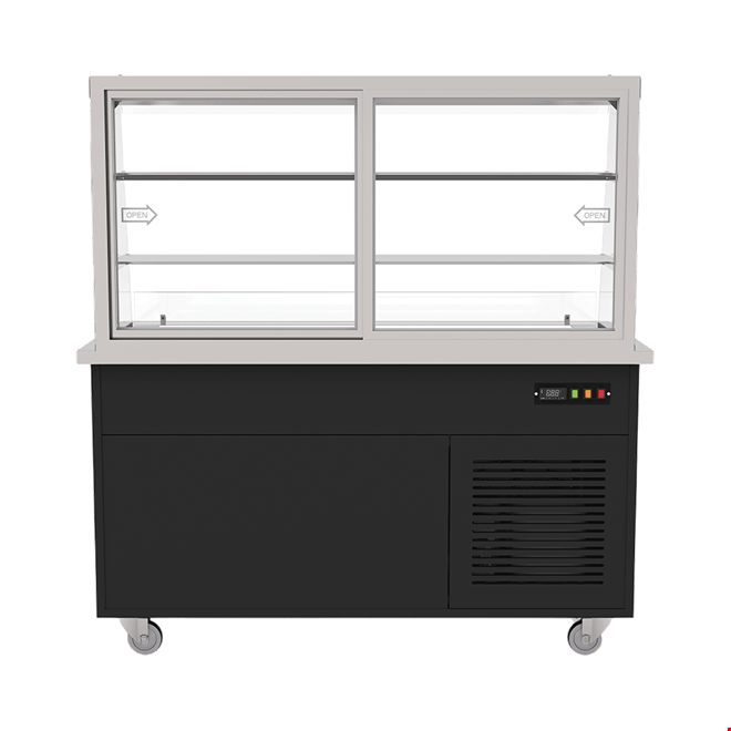 GV4 - Cold Display Unit, Open Front, 2 Shelves