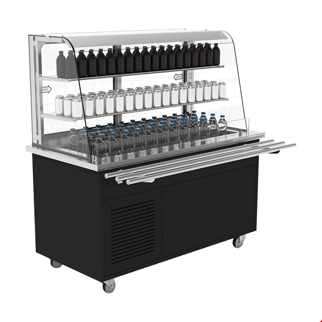 GV4 - Cold Display Unit, Open Front, 2 Shelves