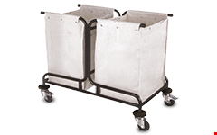 WKC 552/ÇİFT TORBALI KİRLİ ÇAMAŞIR ARABASI